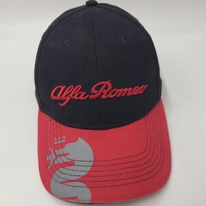 Alfa Romeo Hat Adjustable Black Red Racing Car Logo Italian Casual Cotton Men